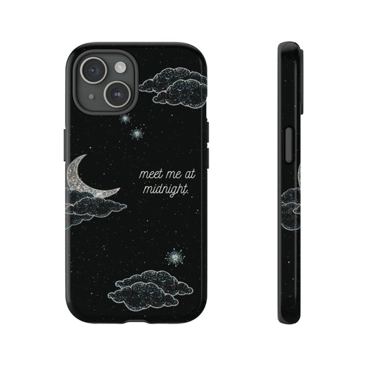 Black Starry Midnights - "Meet Me At Midnights" - Phone Case